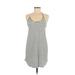 Shein Casual Dress - Mini Scoop Neck Sleeveless: White Print Dresses - Women's Size Medium