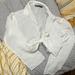 Zara Tops | Long Sleeve Sheer Zara Crop Top | Color: White | Size: M