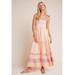 Anthropologie Dresses | Nwt Anthropologie Maxi Dress Dolan Caroline Tiered Smocked Stripe Bow Tie | Color: Orange/Pink | Size: Xs