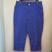 Ralph Lauren Pants & Jumpsuits | 3 For $25 Ralph Lauren Womens Polka Dot Blue And Whit Cropped Chino Capri Pants | Color: Blue/White | Size: M