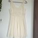 American Eagle Outfitters Dresses | American Eagle Off White Sleeveless Eyelet Skater Dress | Color: Cream/White | Size: 2