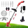 TTFFWW Strimmer Cordless,12V/24V Garden Strimmer Grass Trimmer Lawn Edger with 3 Kinds of Blades, Telescopic Cordless Strimmer with Battery And Charger for Garden Cutting Grass Lawns,12V,1 Battery