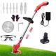 TTFFWW Strimmer Cordless,12V/24V Garden Strimmer Grass Trimmer Lawn Edger with 3 Kinds of Blades, Telescopic Cordless Strimmer with Battery And Charger for Garden Cutting Grass Lawns,12V,1 Battery