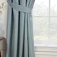 Sundour Eclipse Blackout Pencil Pleat Curtains Duck Egg Blue 46x90 Fully Lined Curtain Taped Top