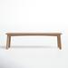 Joss & Main Leila Bench Wood in Brown/White | 18 H x 65 W x 17 D in | Wayfair 2BE5269D84E2412995ADAED4C7DC1DFC