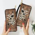 TeexCorp Skull Ripping Wallet, Leather | Wayfair w20