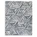 Gray/White 120 x 94 x 0.2 in Area Rug - Signature Design by Ashley Rectangle Adalock Geometric Machine Woven Area Rug in Gray/Cream | Wayfair