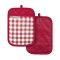 KitchenAid® KitchenAid Gingham Pot Holder 2-Pack Set, 7"x10" Cotton in Red | 10.75 H x 7 W in | Wayfair 2P017477TDKA 32RD