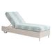 Tommy Bahama Outdoor Ocean Breeze Promenade Chaise Wicker/Rattan in Green/White | 19 H x 27.5 W x 81.5 D in | Wayfair 3460-75-40