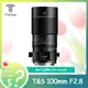 TTArtisan-Objectif inclinable 100mm F2.8 Macro 2X resserant plein cadre pour appareil photo