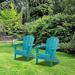 Outdoor HDPE 2 Pieces Adirondack Fire Pit Chair