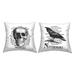 East Urban Home 2 Piece Polyester Throw Square Pillow Cover & Insert by Lettered & Lined Set 18.0 H x 18.0 W x 7.0 D | 18" H X 18" W X 7" D | Wayfair