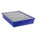 Rebrilliant Plastic Storage Bin Plastic in Blue | 9 H x 12.25 W x 16.75 D in | Wayfair 8402FBE9F6664E6990B0ED3E82776819