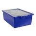 Rebrilliant Plastic Storage Bin Plastic in Blue | 18 H x 12.25 W x 16.75 D in | Wayfair D0E27A60C4AC4A3DBDEA13F494EBD048