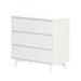 George Oliver Lievin Scandinavian 3-Drawer Dresser, Black Wood in White | 33 H x 37.25 W x 15.75 D in | Wayfair 8D279DCAAF554CAABAF1FB01E6EA9FAD