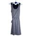 Athleta Dresses | Athleta Sweet Saturday Dress Faux Wrap Sleeveless Metallic Heather Gray Womens M | Color: Gray | Size: M