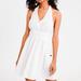 American Eagle Outfitters Dresses | American Eagle White Halter Mini Dress W/ Pockets | Color: White | Size: M