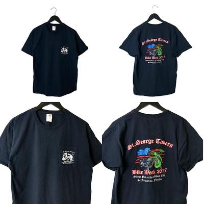 Urban Outfitters Tops | 2017 St George Cavern Bike Week T Shirt St Augustine Florida Pocket Graphic L | Color: Black | Size: L