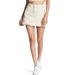 Free People Skirts | Free People Off White Cream Distressed Button Fly Denim Jean Skirt Womens 27 | Color: Cream | Size: 27