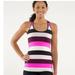 Lululemon Athletica Tops | Lululemon Cool Racerback Tank Top Raspberry Pink Plum Stripe | Color: Pink/Purple | Size: 2