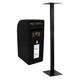 Royal Mail Post Box with Floor Stand ER Cast Iron Wall Mounted Wedding Authentic Pillar Replica Lockable Post Office Letter Box Black