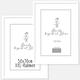 Venice Picture Frame 50 x 70 cm White Set of 2 (Double Pack) Wooden Picture Frame with Shatterproof Plexi Glass Picture Frame 50 x 70 cm Wood Wooden Frame White (Pack of 2)