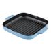 KitchenAid® KitchenAid Enameled Cast Square Grill & Roasting Pan Non Stick/Enameled Cast /Cast in Blue/Black | 1.75 H x 9.75 W x 9.75 D in | Wayfair
