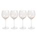 Orren Ellis Pescara White Dot Wine Glasses, Set of 4 Glass in Pink | 8.75 H x 4 W in | Wayfair 4F7E5086D7A844AF9CCC9031C520765C