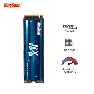 KingSpec – disque dur interne SSD M.2 PCIe NVME avec capacité de 512 go 256 go 128 go 2280 go