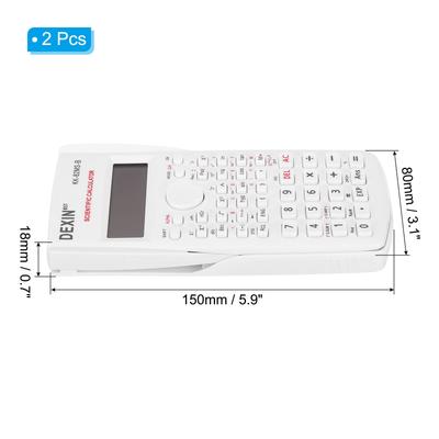 2Pcs Scientific Calculator 12 Digit Standard Engineering Calculator