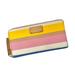 Kate Spade Bags | Kate Spade Neda Grove Street Dune Stripe Leather Pvc Zip Around Accordion Wallet | Color: Pink/Yellow | Size: Os