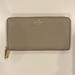 Kate Spade Accessories | Kate Spade Tan Leather Zip Wallet | Color: Cream/Tan | Size: Os