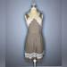 Free People Dresses | Free People Bohemian Beige And Lace Dress | Color: Tan/White | Size: 4