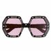 Gucci Accessories | Gucci 55mm Geometric Sunglasses, Black And Pink | Color: Black/Pink | Size: Os