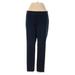 Banana Republic Casual Pants - High Rise Straight Leg Boyfriend: Blue Bottoms - Women's Size 4 Petite