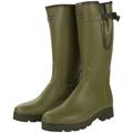 Men's Le Chameau Vierzonord Neoprene Lined Tall Wellington Boots - 43 cm calf - Green