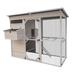 Zylina 3096 Square Feet Chicken Coop w/ Nesting Box Solid Wood in Brown | 72 H x 43 W x 93 D in | Wayfair DDP-1925