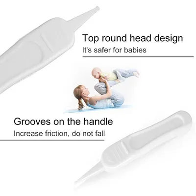 Pincettes de nettoyage pour bébé pincettes en plastique pour nettoyer les oreilles le nez et le