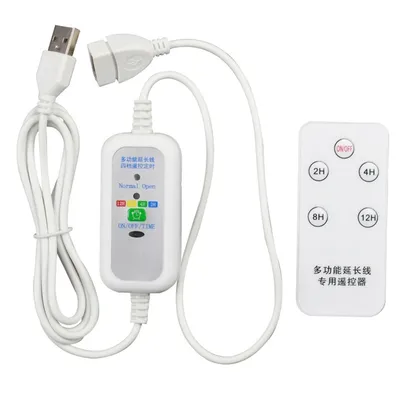Câble d'alimentation d'extension USB pour ventilateur télécommande interrupteur marche/arrêt