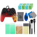 PowerA - Wired Controller for Nintendo Switch - Bowser With Cleaning Manual Kit Bolt Axtion Bundle Like New
