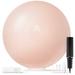 Greater Goods Professional Exercise Ball; Yoga Ball for Working Out Balance Stability and Pregnancy; Designed in St. Louis 75cm (Blush Pink)