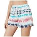 Finelylove Sweatpant Shorts Women Womens Golf Shorts Shorts High Waist Rise Printed Multicolor S
