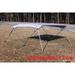 GREY/GRAY Vortex 4 Bow Bimini Top 8 Long 85-90 Wide 54 High Pontoon / Deck Boat Complete Kit Frame Canopy and Hardware (FAST SHIPPING - 1 TO 4 BUSINESS DAY DELIVERY)