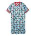 Men's Big & Tall Licensed Novelty Nightshirt by KingSize in Mario Tie Dye Toss (Size XL/2XL) Pajamas