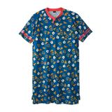 Men's Big & Tall Licensed Novelty Nightshirt by KingSize in Mickey Pizza (Size 5XL/6XL) Pajamas