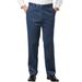 Men's Big & Tall KS Signature Easy Movement® Plain Front Expandable Suit Separate Dress Pants by KS Signature in Slate Blue (Size 54 40)