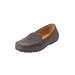 Wide Width Women's The Milena Slip On Flat by Comfortview in Slate Grey (Size 11 W)