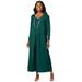 Plus Size Women's 2-Piece Stretch Knit Duster Set by The London Collection in Emerald Green (Size 14/16)