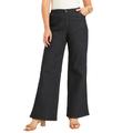 Plus Size Women's June Fit Wide-Leg Jeans by June+Vie in Dark Blue (Size 14 W)