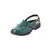 Extra Wide Width Women's The Mariam Sling by Comfortview in Emerald Green (Size 10 1/2 WW)